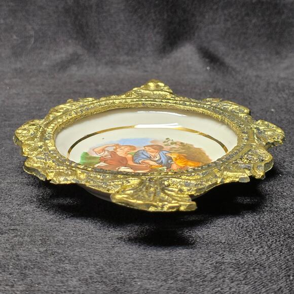 Vintage Children Eating Pie by Bartolome Esteban Murillo Metal Framed Home Decor - Picture 3 of 10